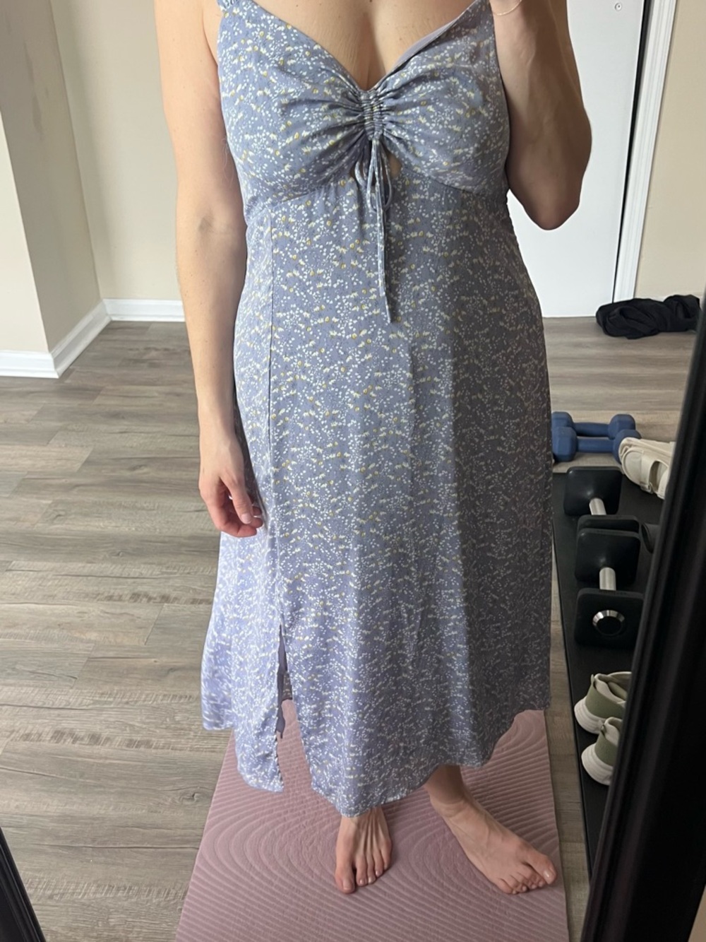 ASTR Floral Midi Dress